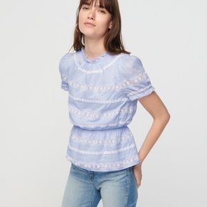 J.Crew Daisy Chain Peplum Top